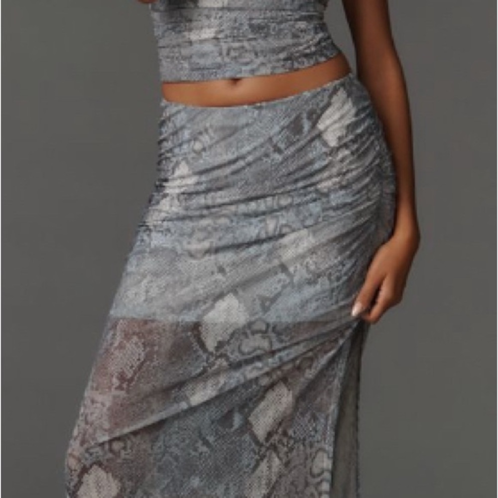 Anthropologie The Aleda Mesh Ruched Maxi
Skirt by Maeve - Size M - Picture 5 of 6